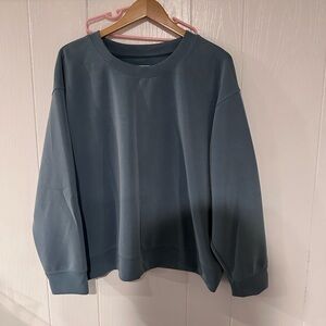 A New Day Gray Crewneck Top